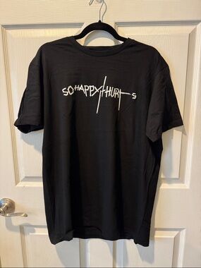 So Happy It Hurts Black Graphic Tee